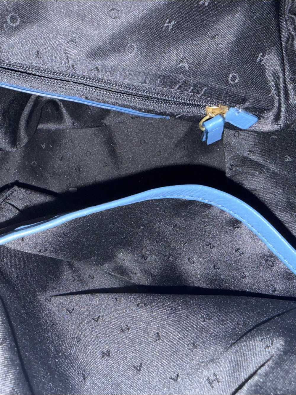 Cole Haan Pebbled Blue Leather Backpack - Sleek Everyday Carry - Picture 7 of 10